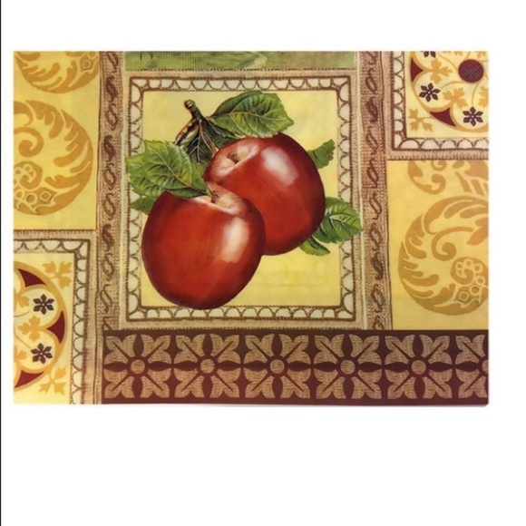 Modern Farmhouse Rustic Apple Placemats Rustic Shabby Chic 4 Piece Set New - Picture 2 of 8